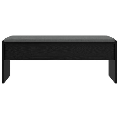 Panca per ingresso con cuscino Rovere Nero 103 x 38 x 40 cm | homemem39