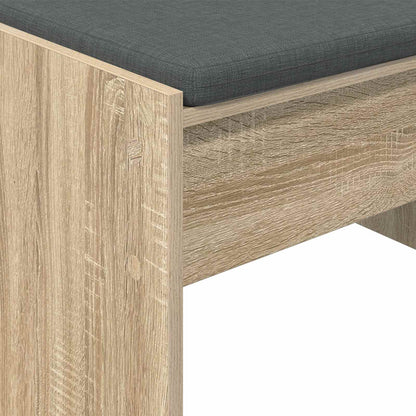 Panca per ingresso con cuscino Rovere Sonoma 103 x 38 x 40 cm | homemem39
