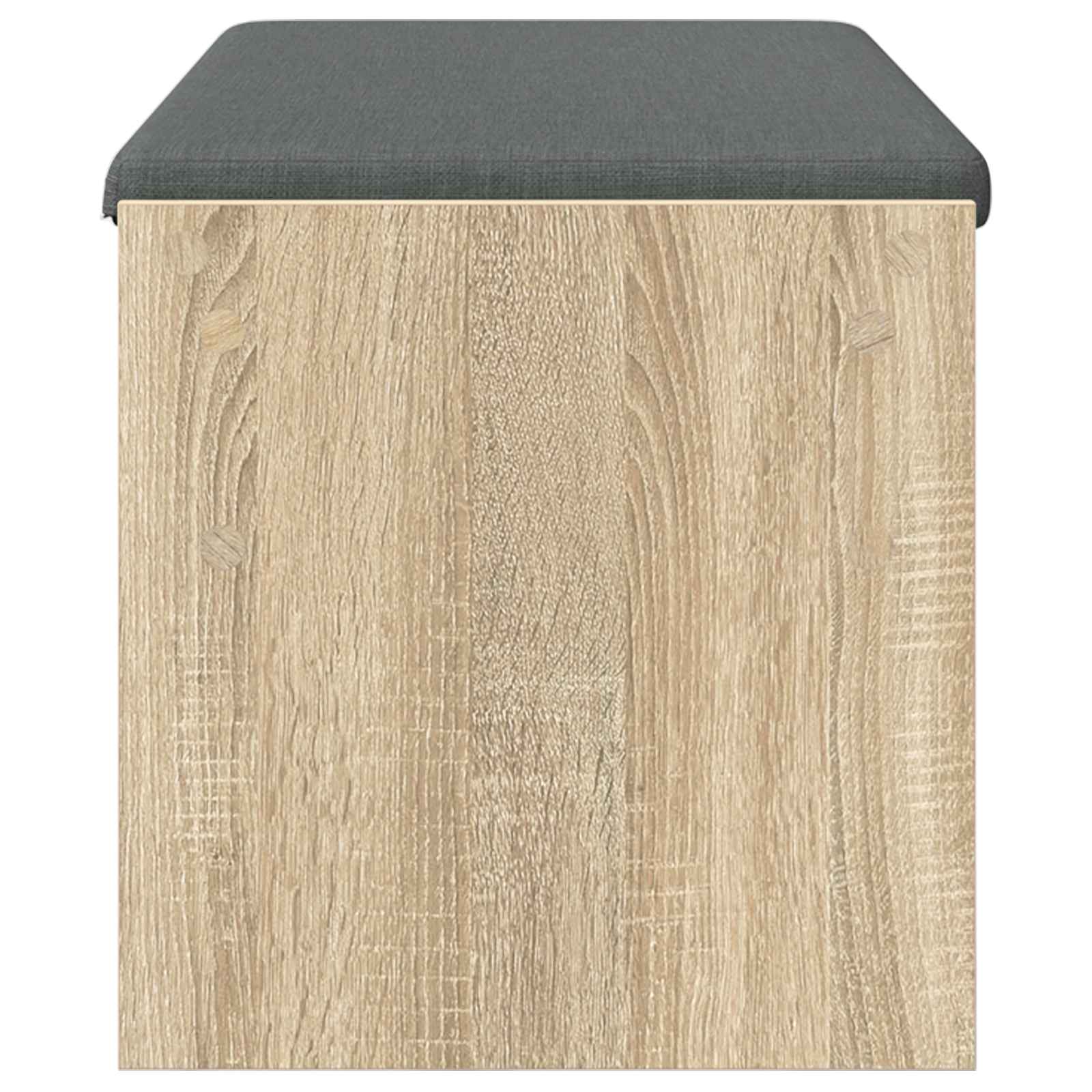 Panca per ingresso con cuscino Rovere Sonoma 103 x 38 x 40 cm | homemem39