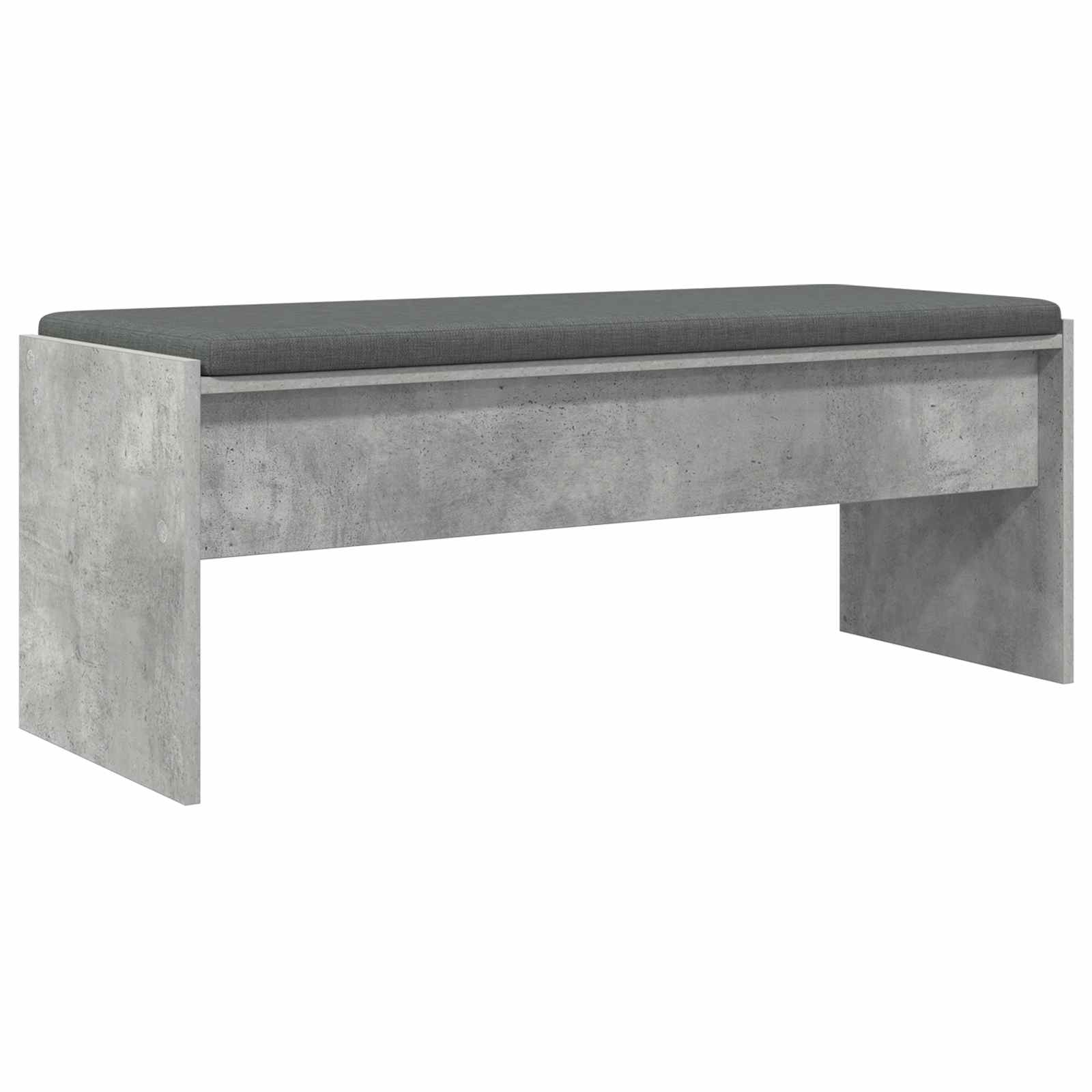 Panca per ingresso con cuscino Grigio cemento 103 x 38 x 40 cm | homemem39