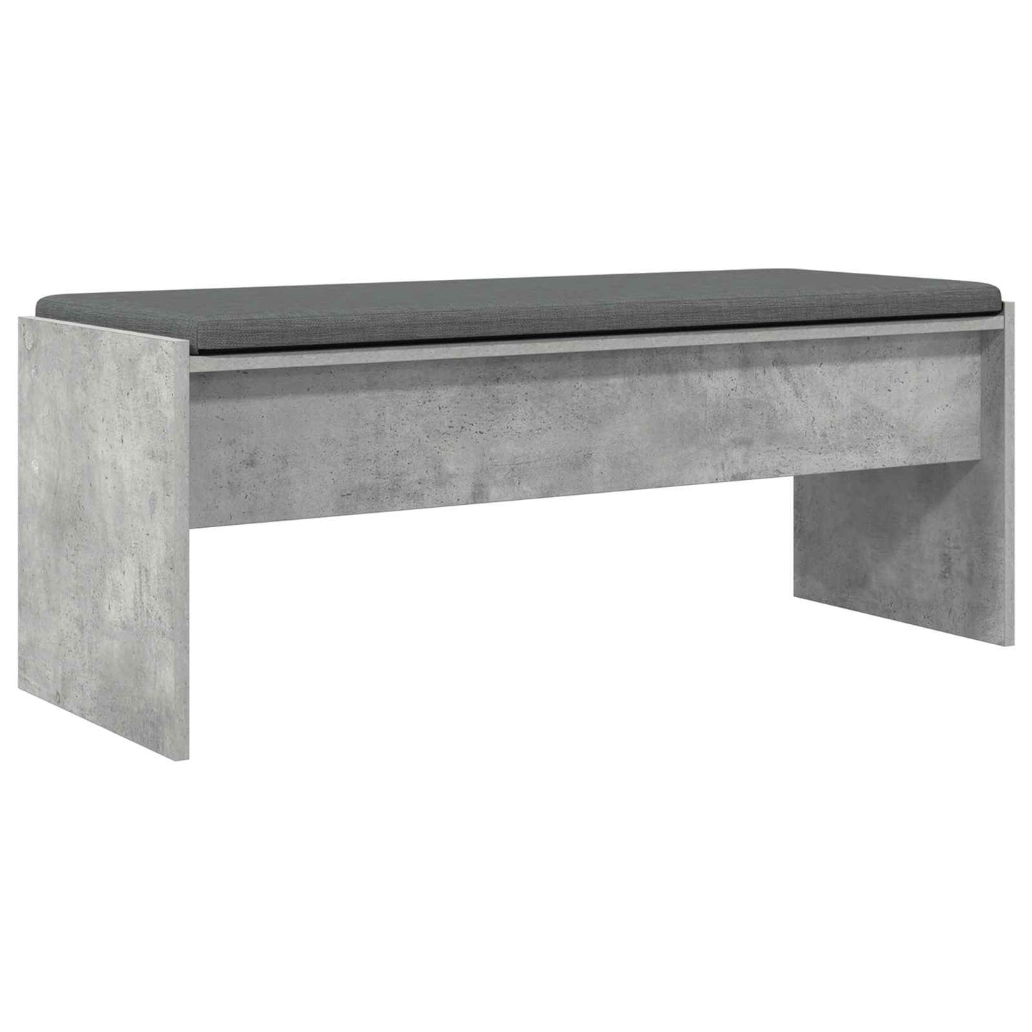 Panca per ingresso con cuscino Grigio cemento 103 x 38 x 40 cm | homemem39