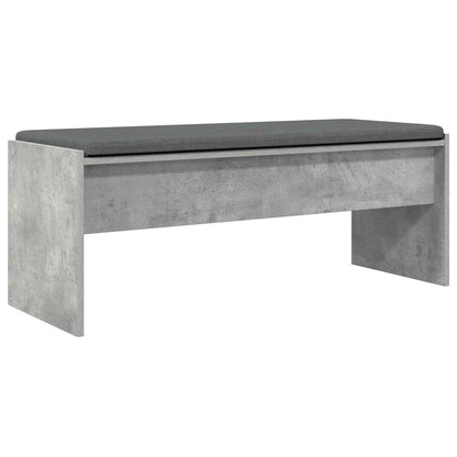 Panca per ingresso con cuscino Grigio cemento 103 x 38 x 40 cm | homemem39