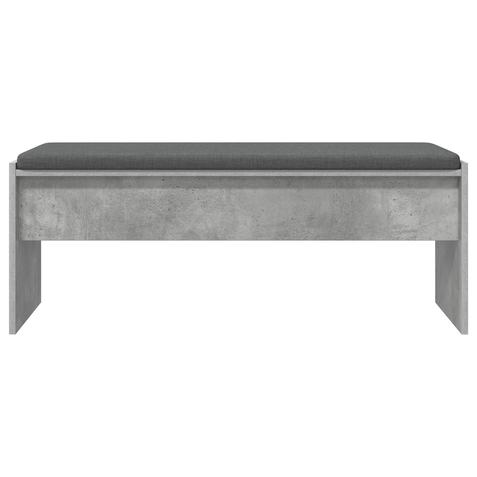 Panca per ingresso con cuscino Grigio cemento 103 x 38 x 40 cm | homemem39
