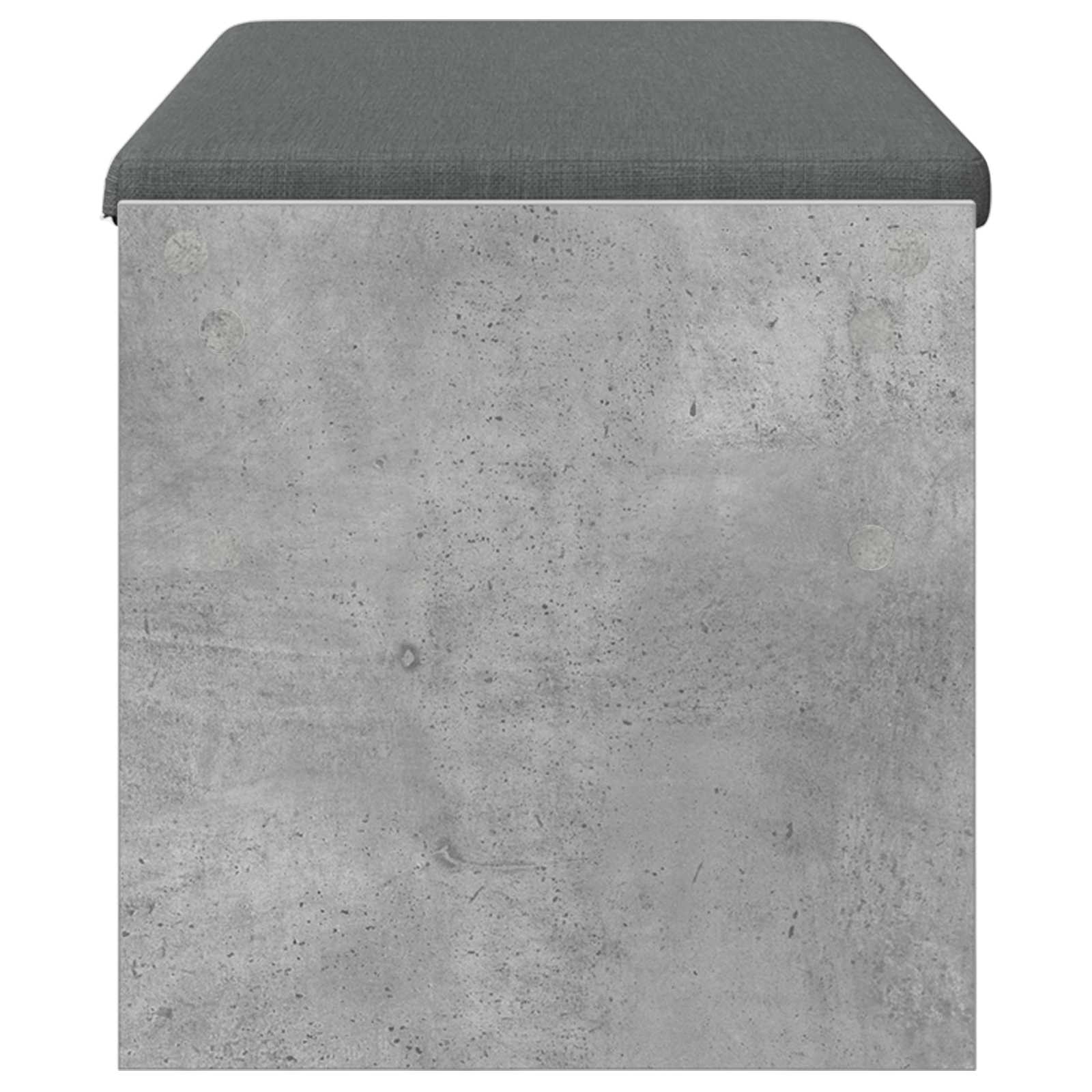 Panca per ingresso con cuscino Grigio cemento 103 x 38 x 40 cm | homemem39