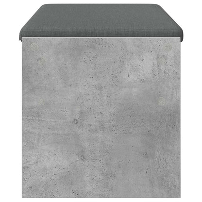 Panca per ingresso con cuscino Grigio cemento 103 x 38 x 40 cm | homemem39