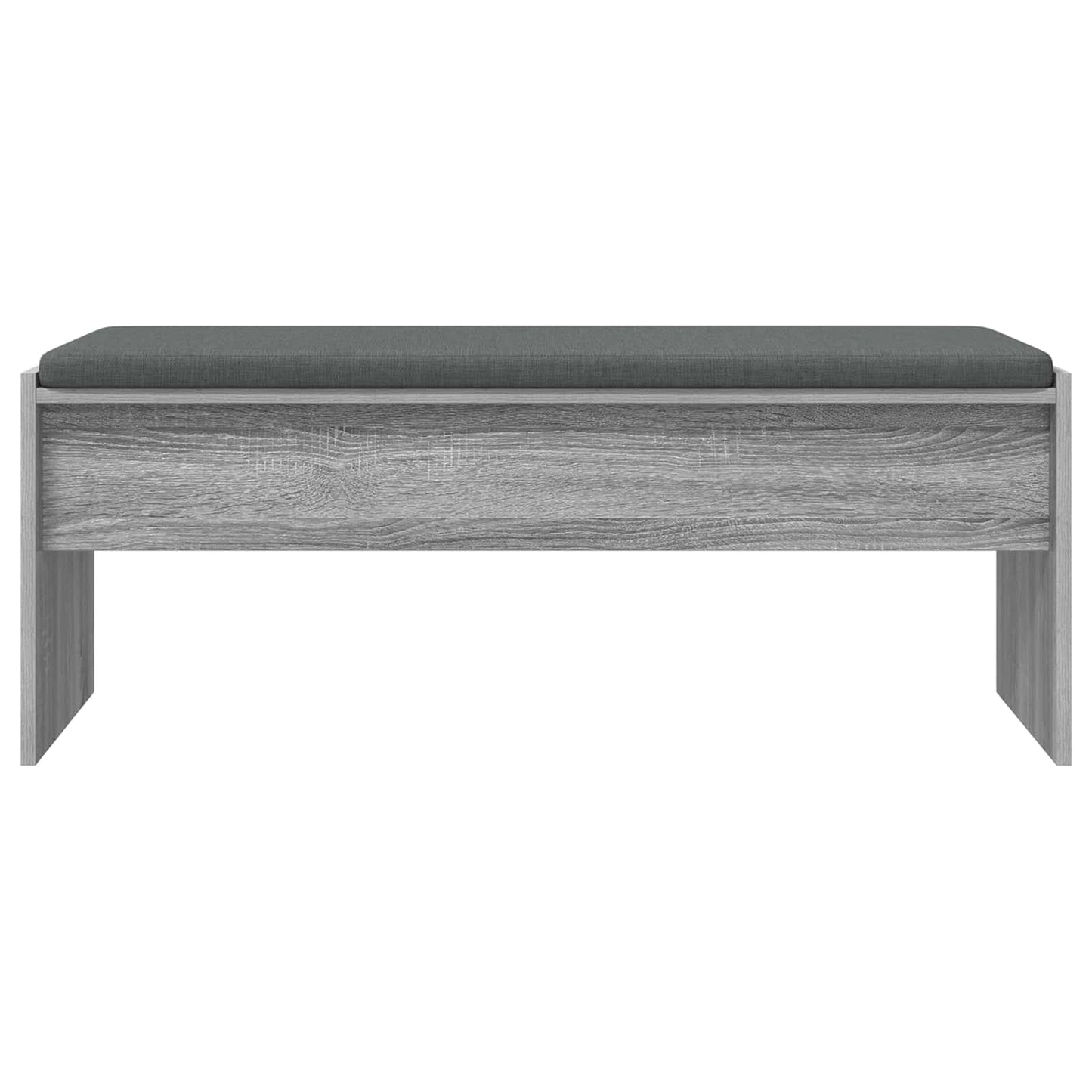 Panca per ingresso con cuscino Grigio Sonoma 103 x 38 x 40 cm