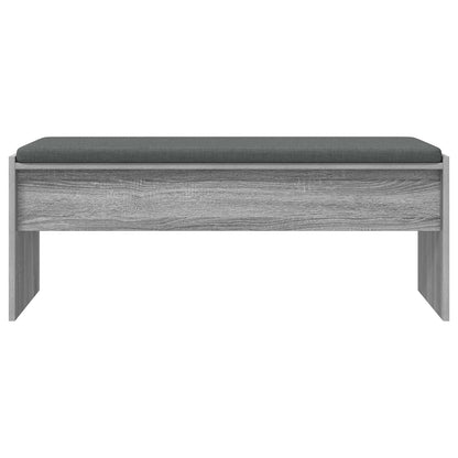 Panca per ingresso con cuscino Grigio Sonoma 103 x 38 x 40 cm