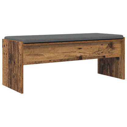 Panca per ingresso con cuscino Legno vecchio 103 x 38 x 40 cm | homemem39