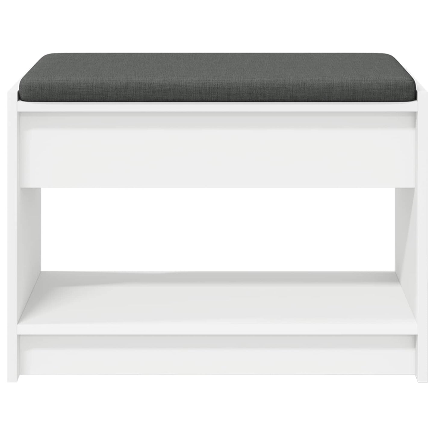 Panca per ingresso con cuscino Bianco 63 x 38 x 45 cm | homemem39