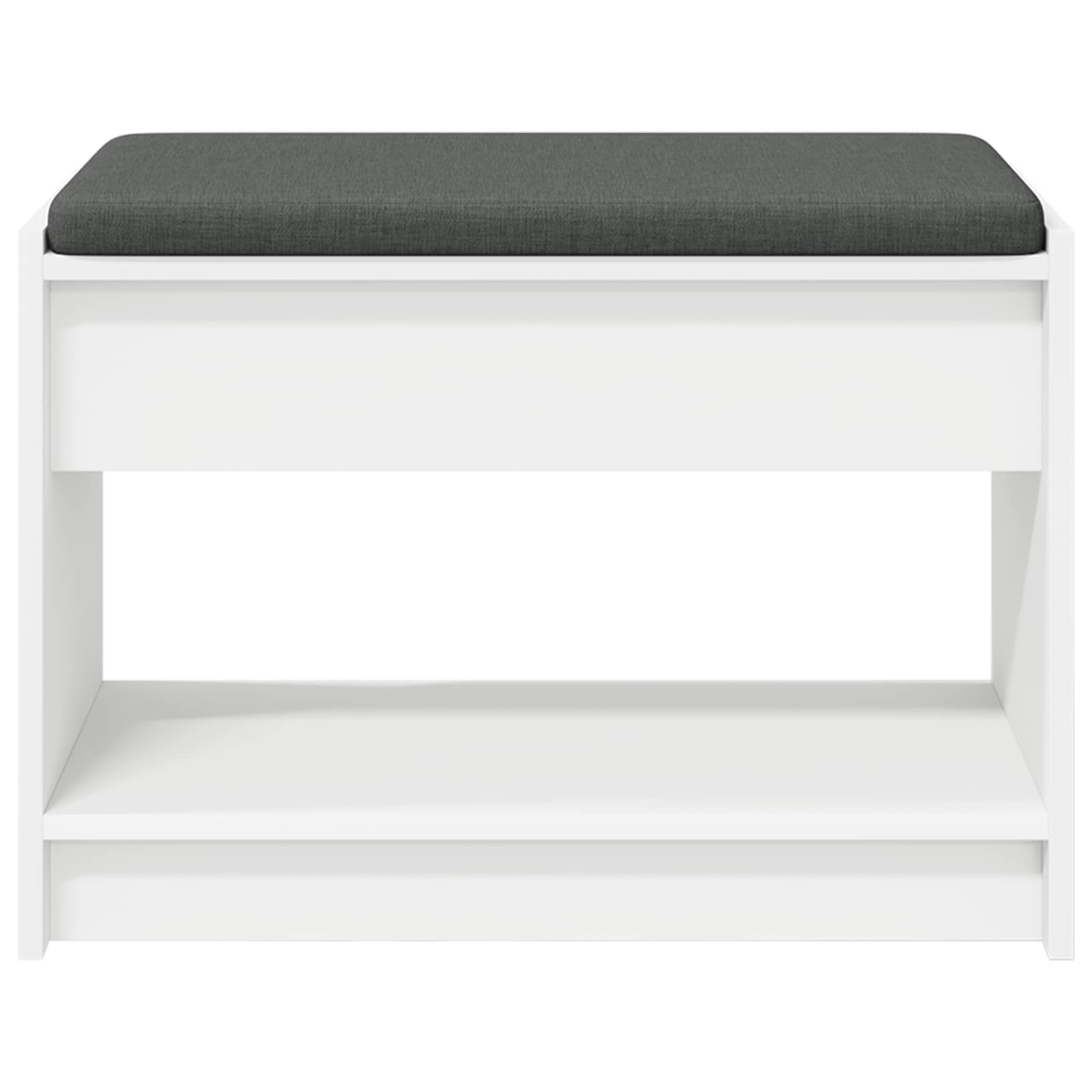 Panca per ingresso con cuscino Bianco 63 x 38 x 45 cm | homemem39
