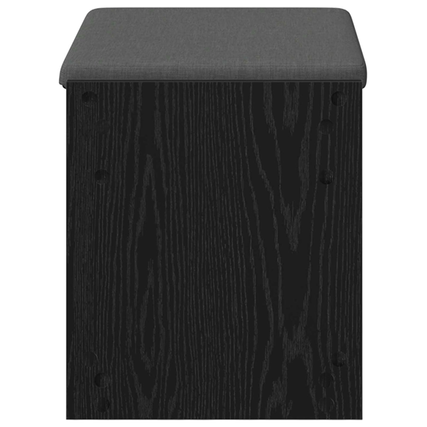 Panca per ingresso con cuscino Rovere Nero 63 x 38 x 45 cm
