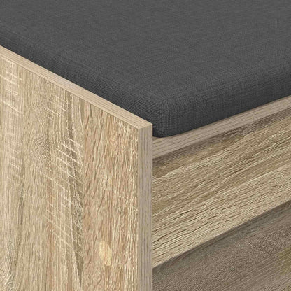 Panca per ingresso con cuscino Rovere Sonoma 63 x 38 x 45 cm | homemem39