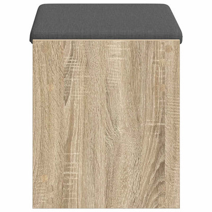 Panca per ingresso con cuscino Rovere Sonoma 63 x 38 x 45 cm | homemem39
