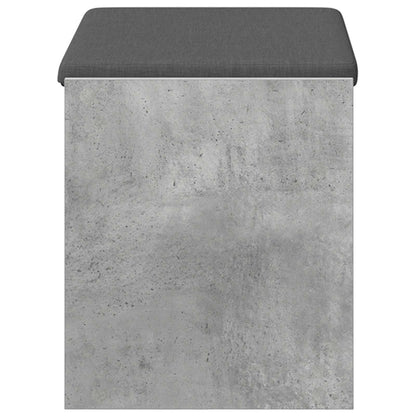 Panca per ingresso con cuscino Grigio Cemento 63 x 38 x 45 cm | homemem39