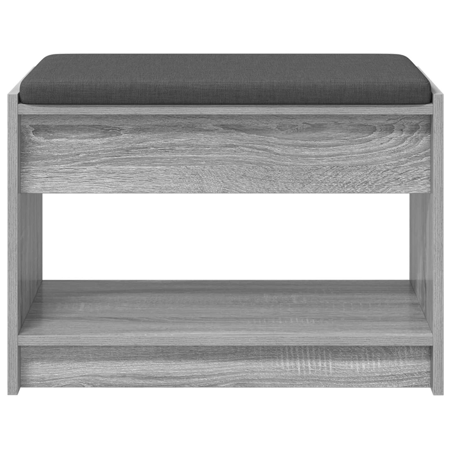 Panca per ingresso con cuscino Sonoma grigia 63 x 38 x 45 cm | homemem39