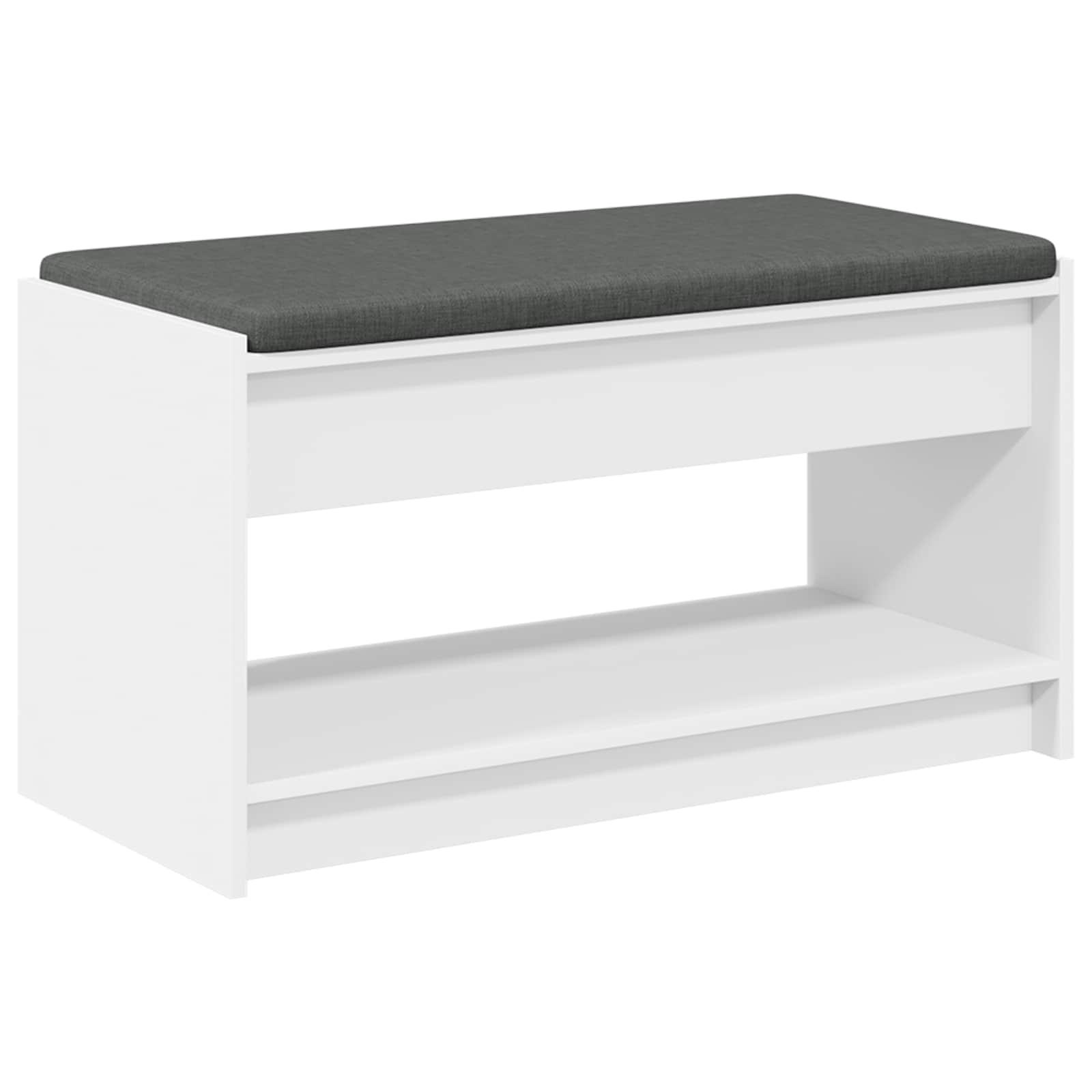 Panca per ingresso con cuscino Bianco 83 x 38 x 45 cm | homemem39