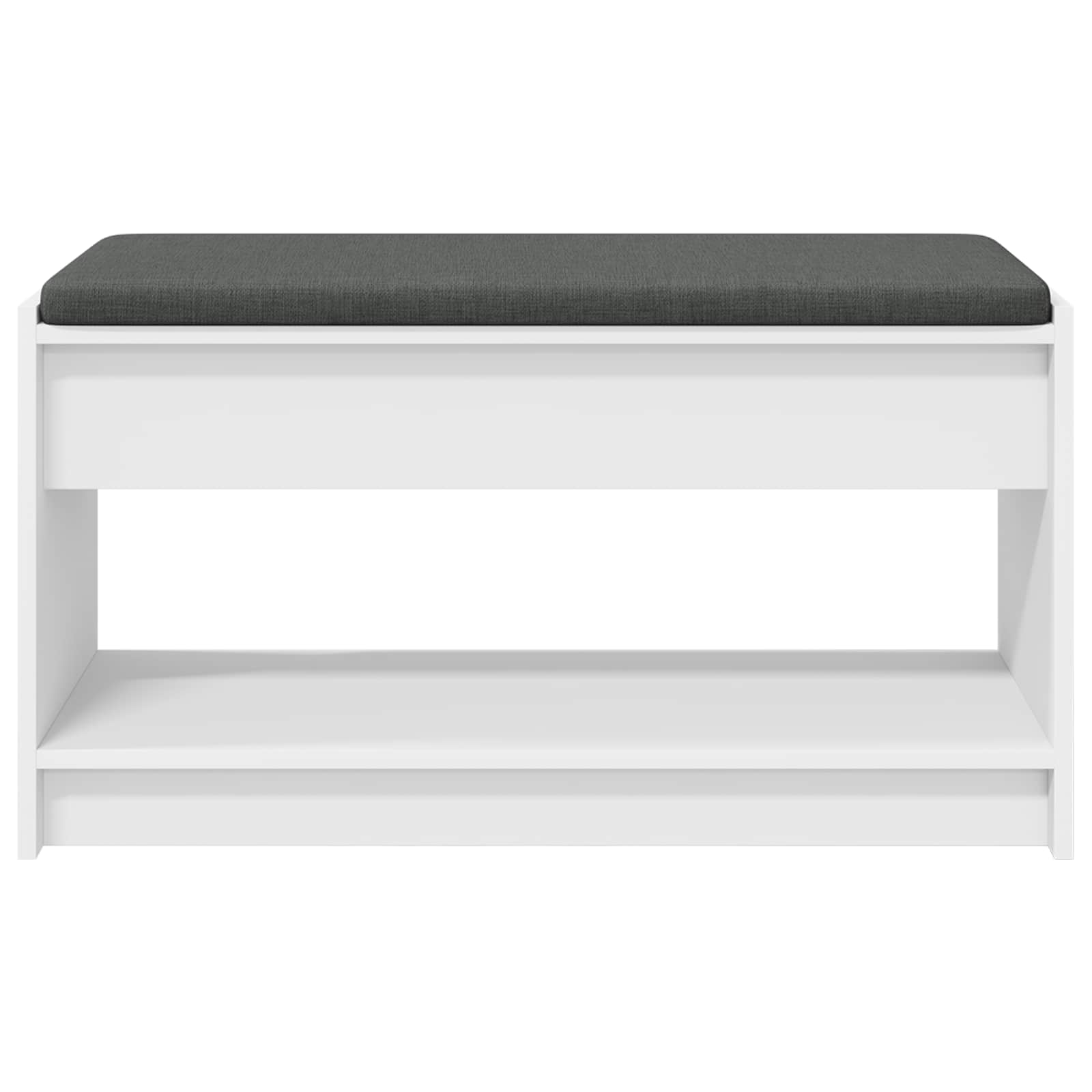 Panca per ingresso con cuscino Bianco 83 x 38 x 45 cm | homemem39