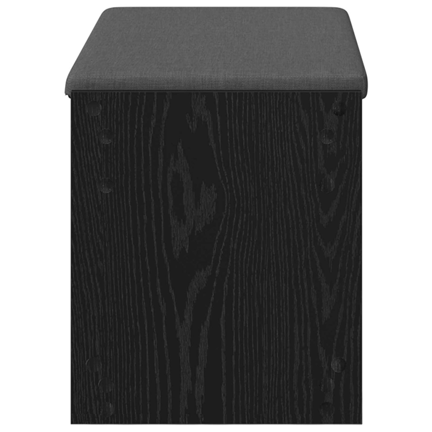 Panca per ingresso con cuscino Rovere Nero 83 x 38 x 45 cm | homemem39