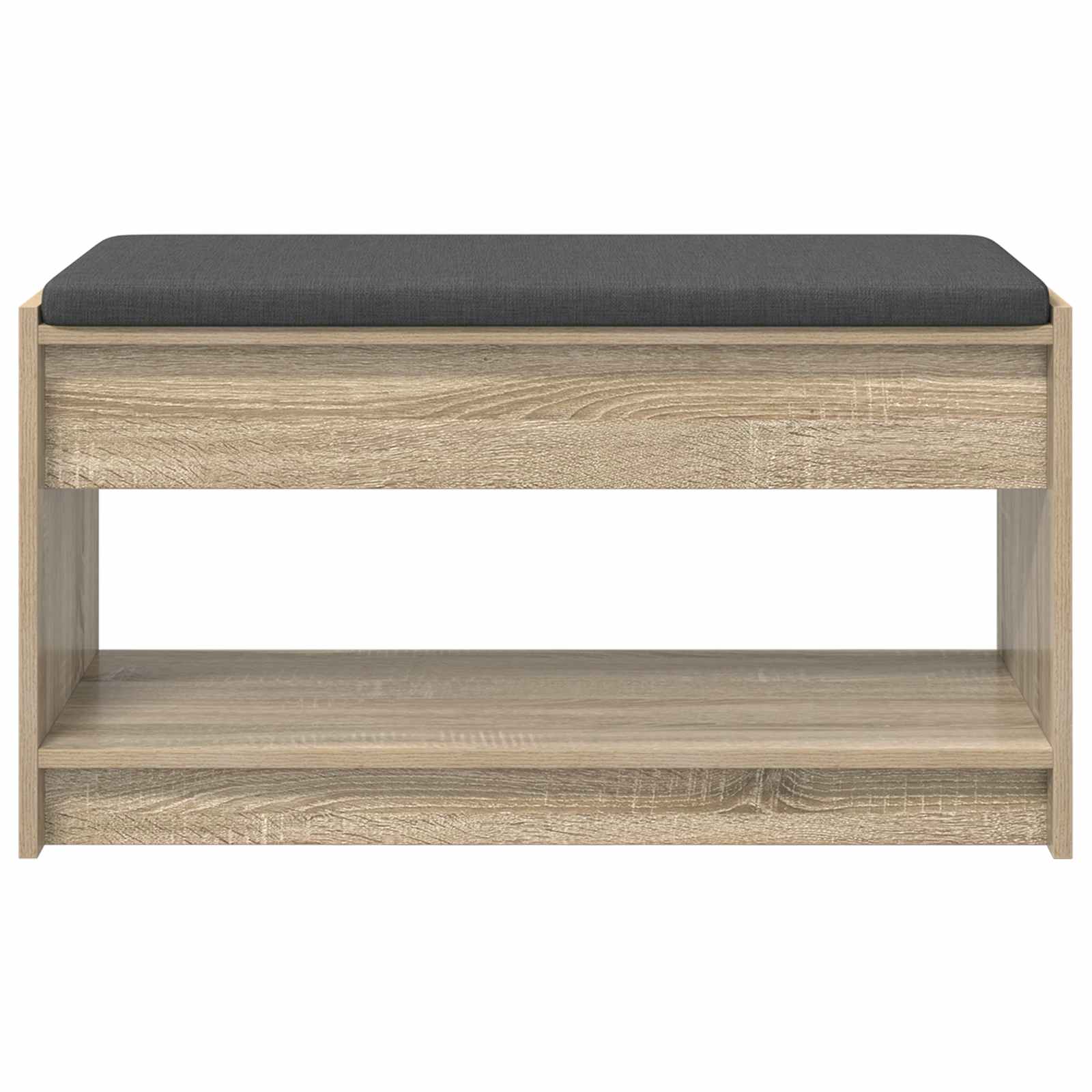 Panca per ingresso con cuscino Rovere Sonoma 83 x 38 x 45 cm | homemem39