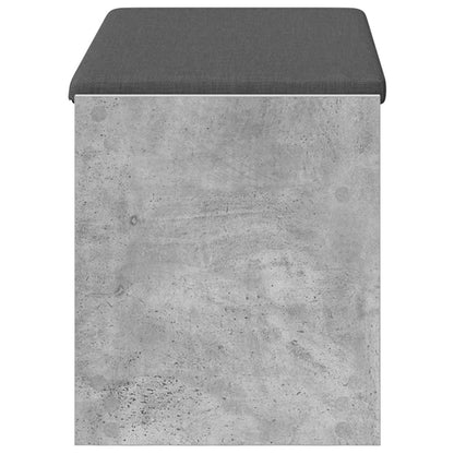 Panca per ingresso con cuscino Grigio Cemento 83 x 38 x 45 cm | homemem39