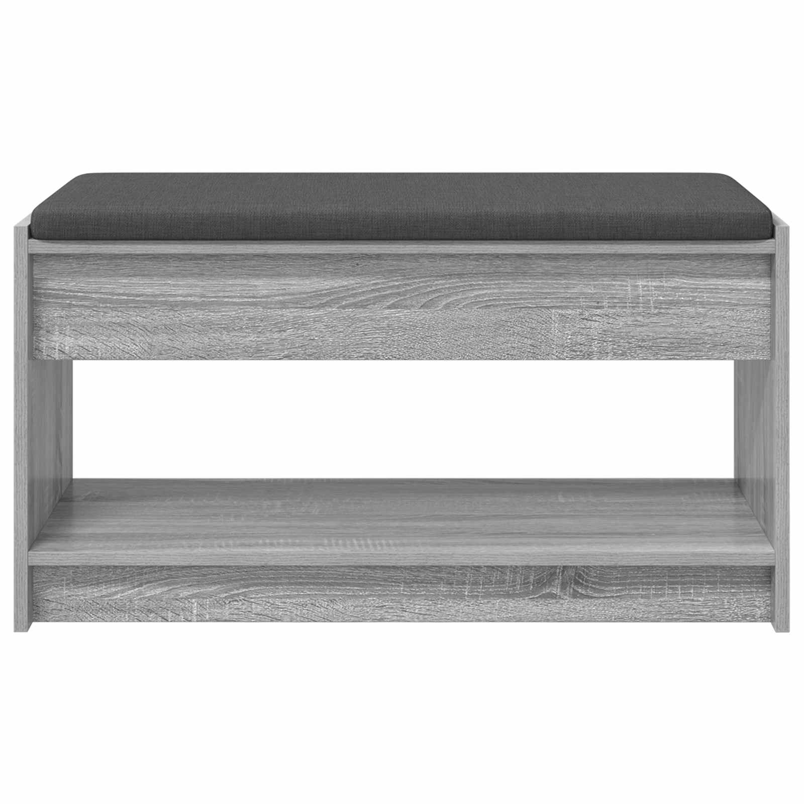 Panca per ingresso con cuscino Sonoma grigia 83 x 38 x 45 cm | homemem39