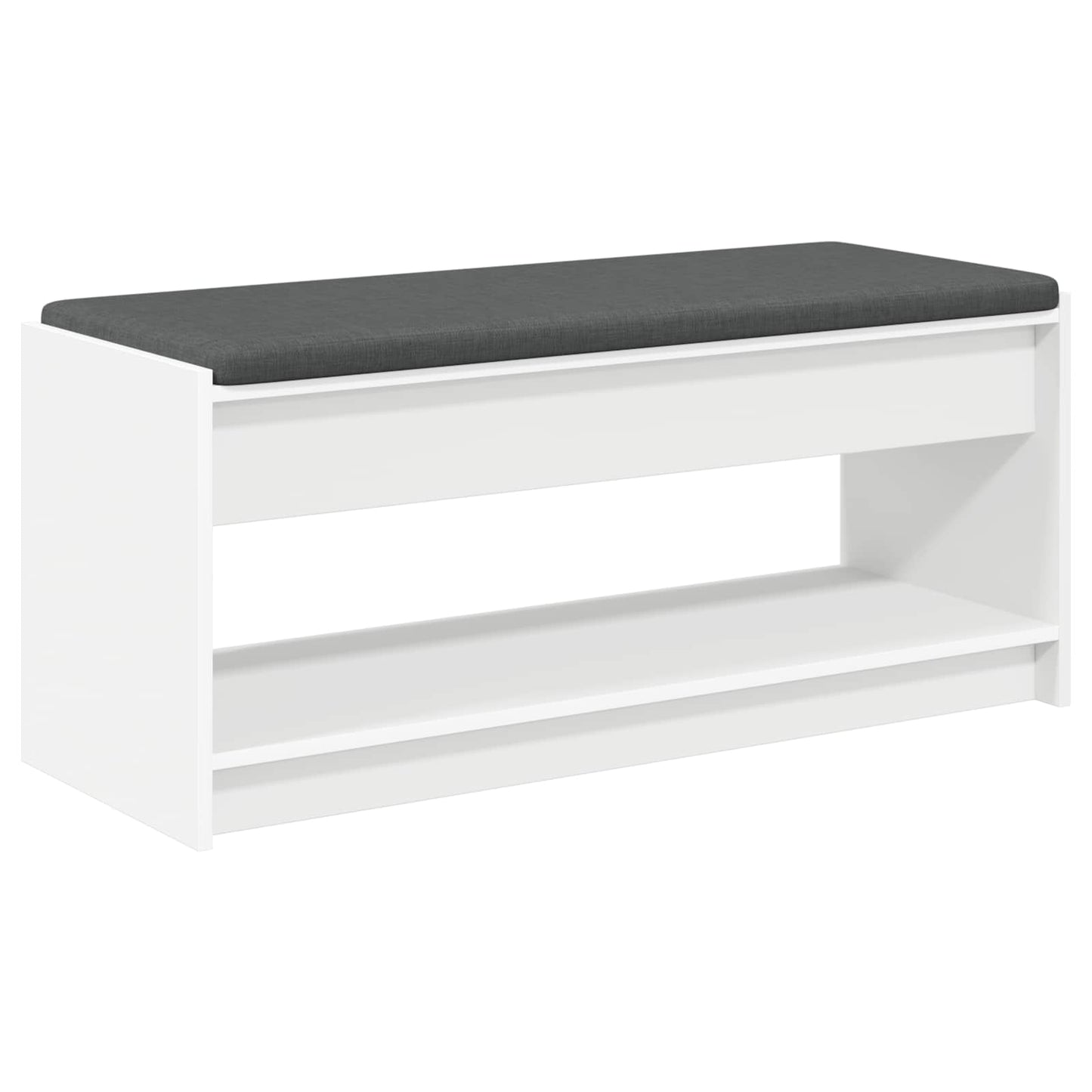Panca per ingresso con cuscino Bianco 103 x 38 x 45 cm | homemem39