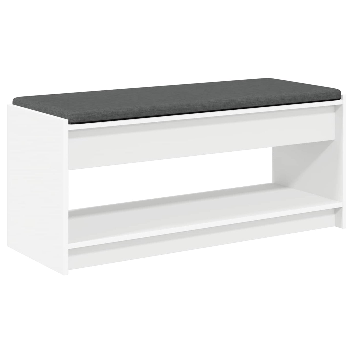 Panca per ingresso con cuscino Bianco 103 x 38 x 45 cm | homemem39