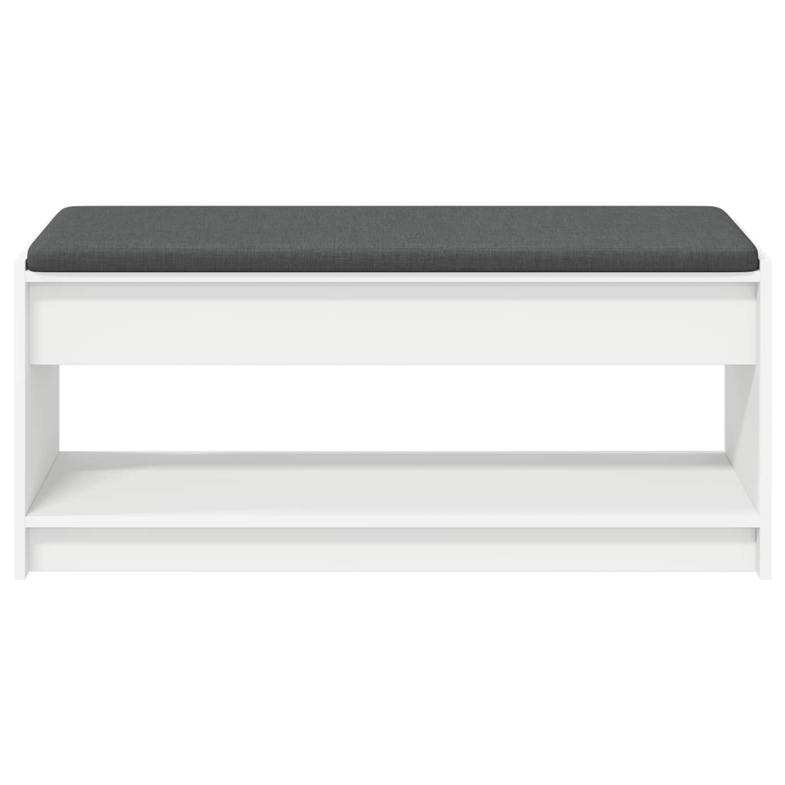 Panca per ingresso con cuscino Bianco 103 x 38 x 45 cm | homemem39