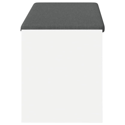 Panca per ingresso con cuscino Bianco 103 x 38 x 45 cm | homemem39