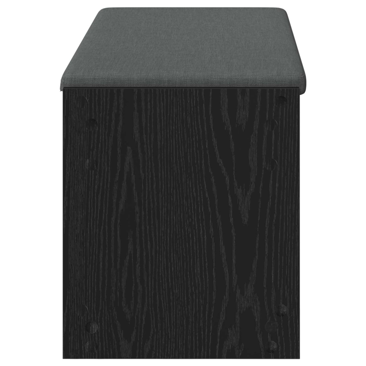 Panca per ingresso con cuscino Rovere Nero 103 x 38 x 45 cm | homemem39