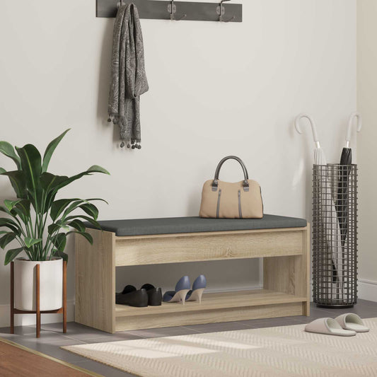 Panca per ingresso Rovere Sonoma 103 x 38 x 45 cm