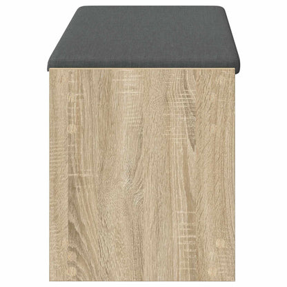 Panca per ingresso con cuscino Rovere Sonoma 103 x 38 x 45 cm | homemem39
