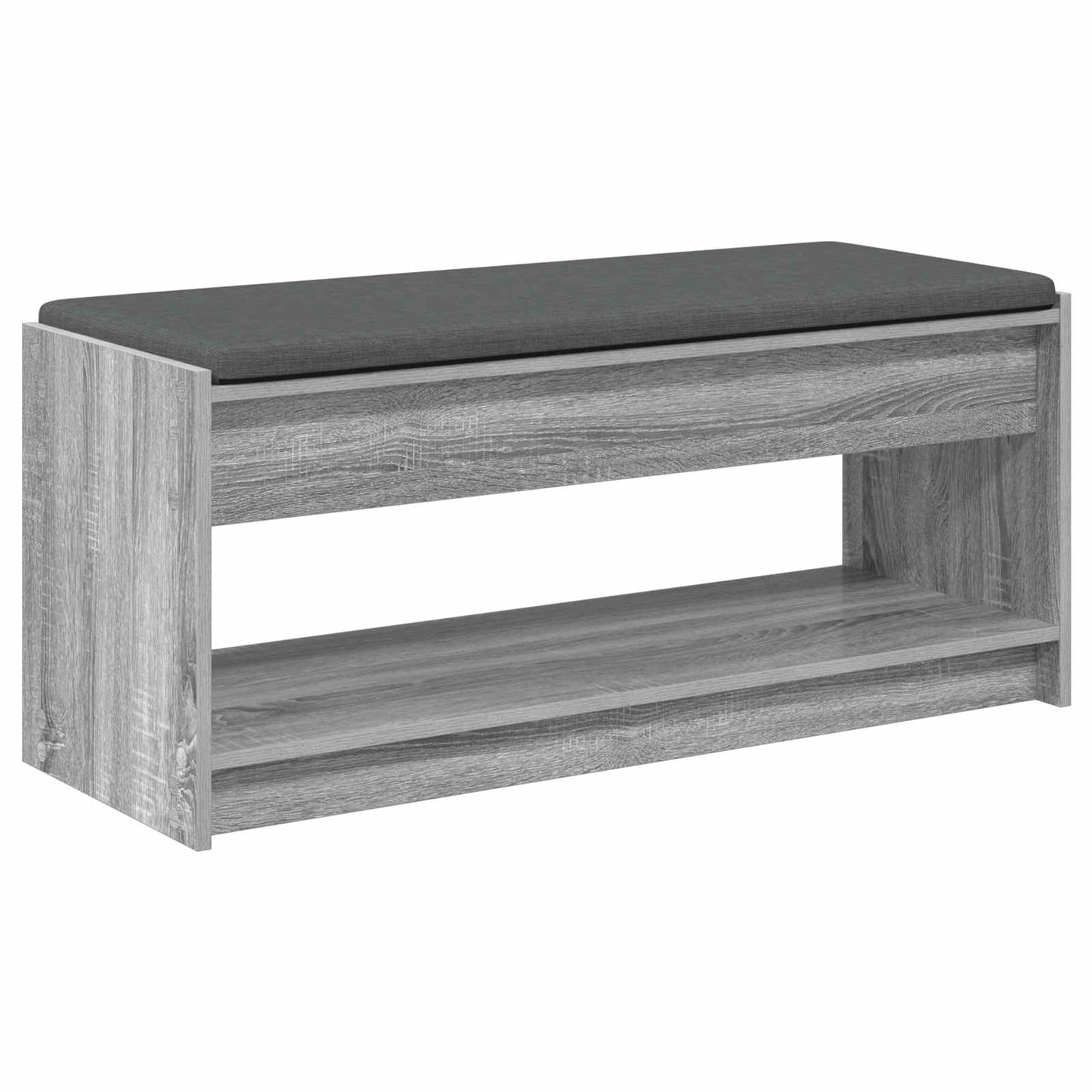 Panca per ingresso con cuscino Sonoma grigia 103 x 38 x 45 cm | homemem39