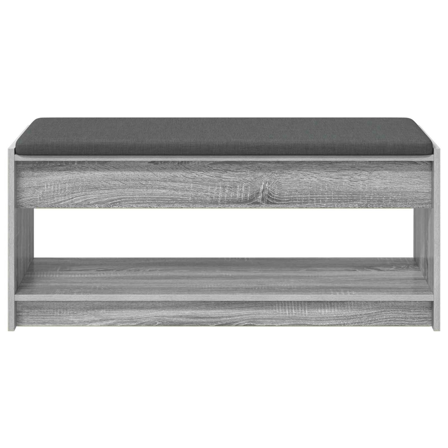 Panca per ingresso con cuscino Sonoma grigia 103 x 38 x 45 cm | homemem39
