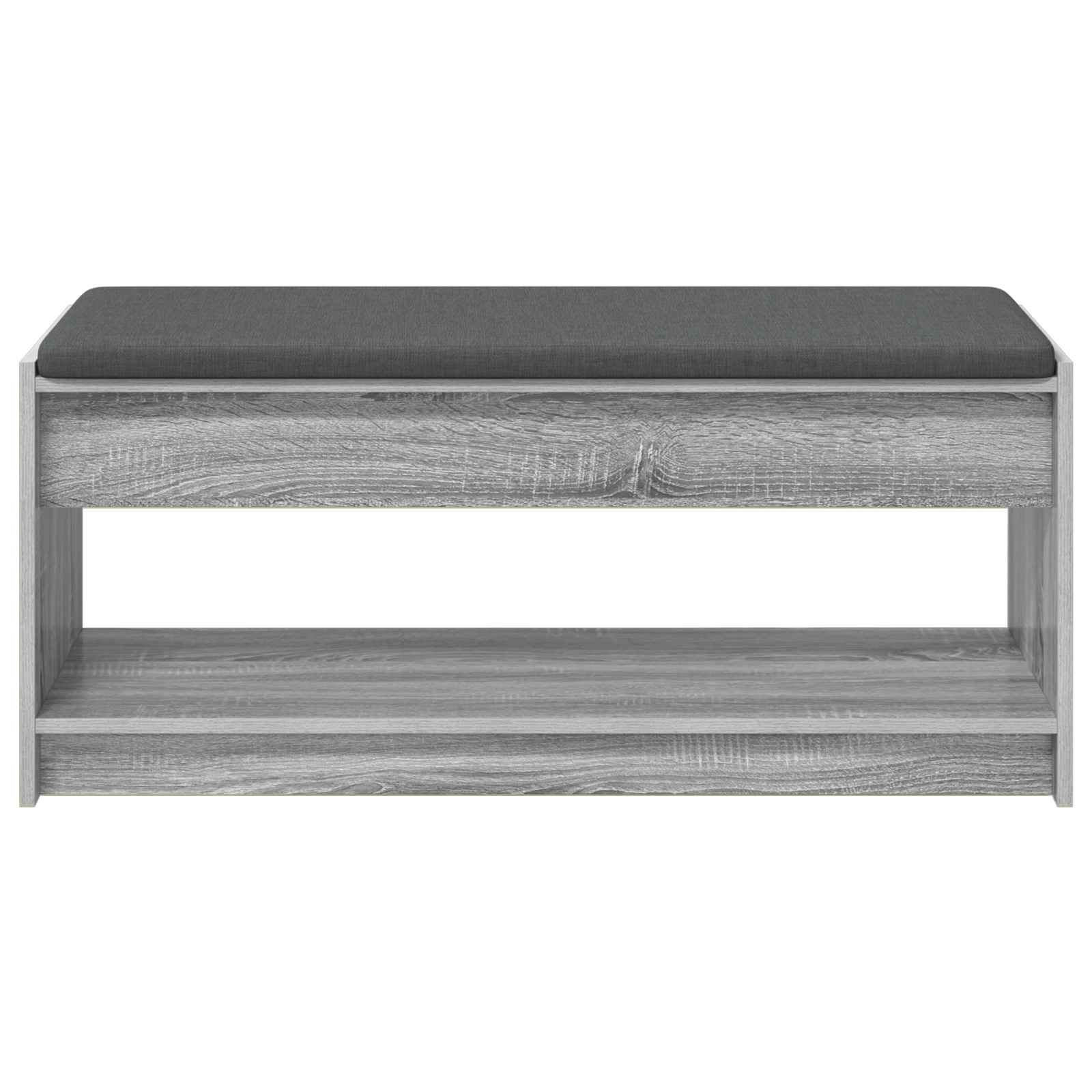 Panca per ingresso con cuscino Sonoma grigia 103 x 38 x 45 cm | homemem39