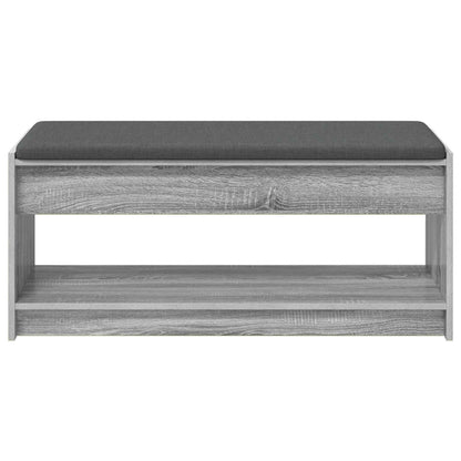 Panca per ingresso con cuscino Sonoma grigia 103 x 38 x 45 cm | homemem39