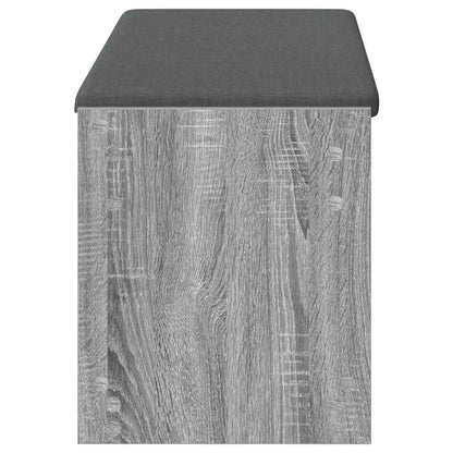 Panca per ingresso con cuscino Sonoma grigia 103 x 38 x 45 cm | homemem39