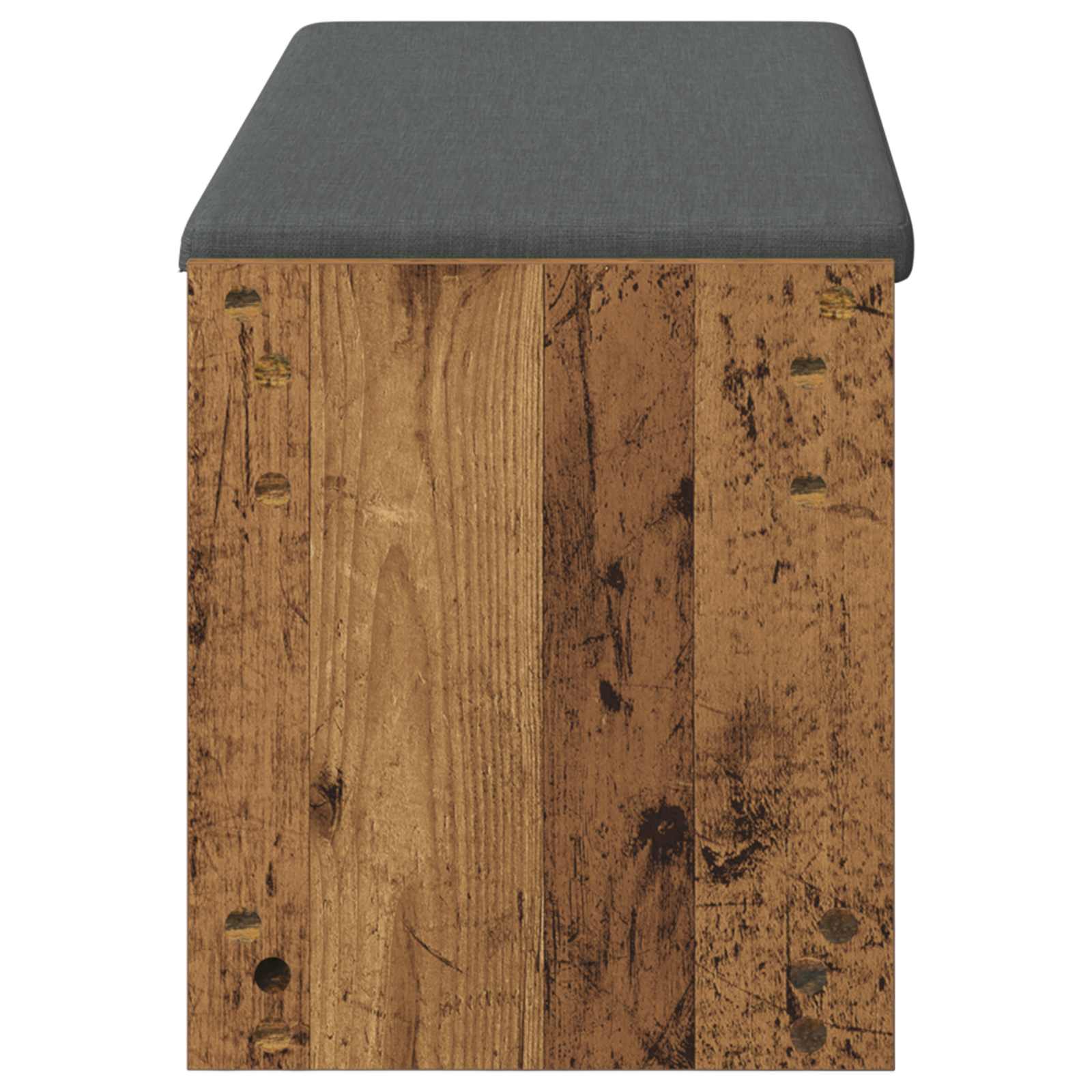 Panca per ingresso con cuscino Legno vecchio 103 x 38 x 45 cm | homemem39