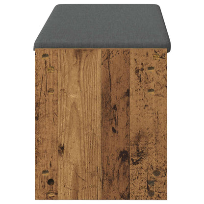 Panca per ingresso con cuscino Legno vecchio 103 x 38 x 45 cm | homemem39