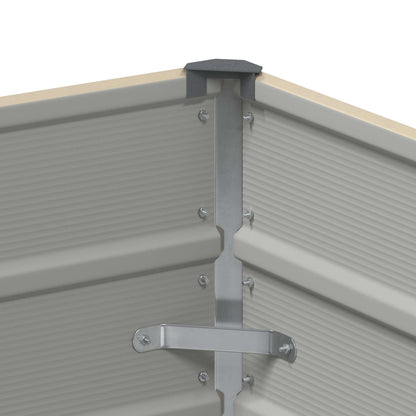 Fioriera Avorio 100 x 40 x 75 cm Acciaio