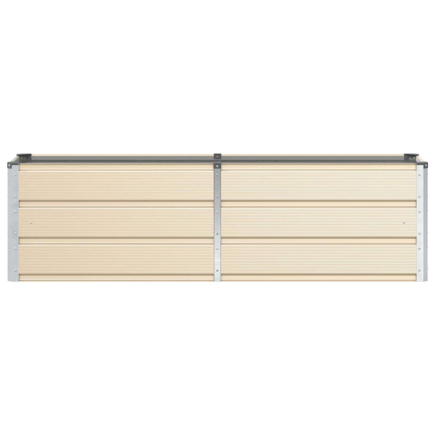 Fioriera Avorio 160 x 40 x 45 cm Acciaio