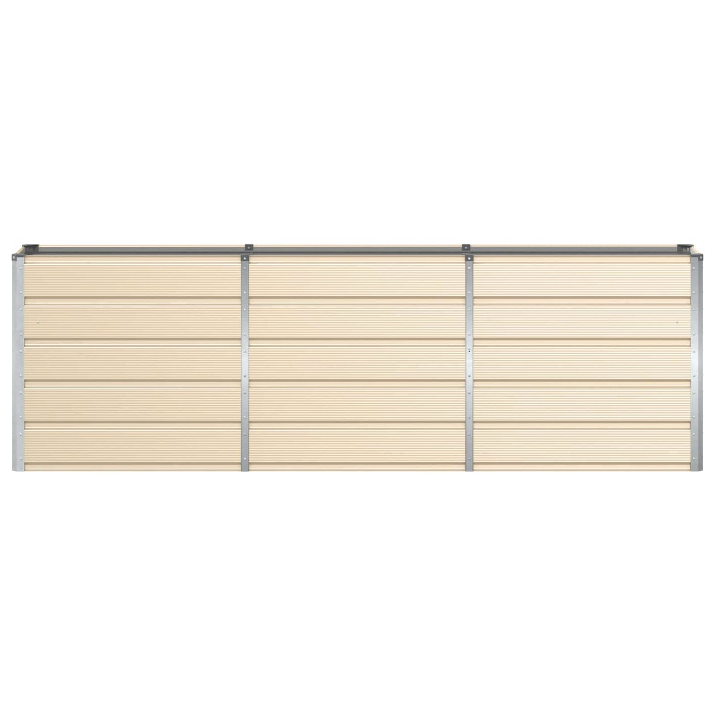 Fioriera Avorio 160 x 40 x 75 cm Acciaio