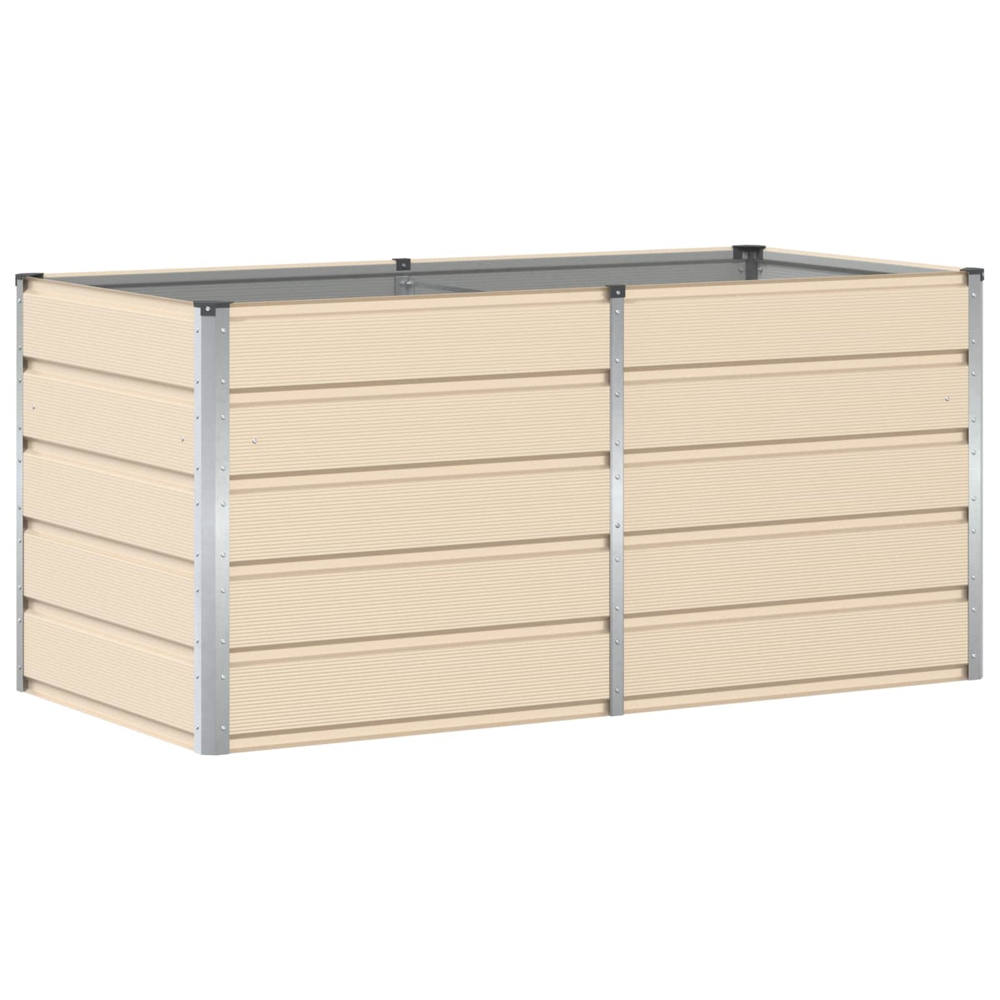 Fioriera Avorio 160 x 80 x 75 cm Acciaio