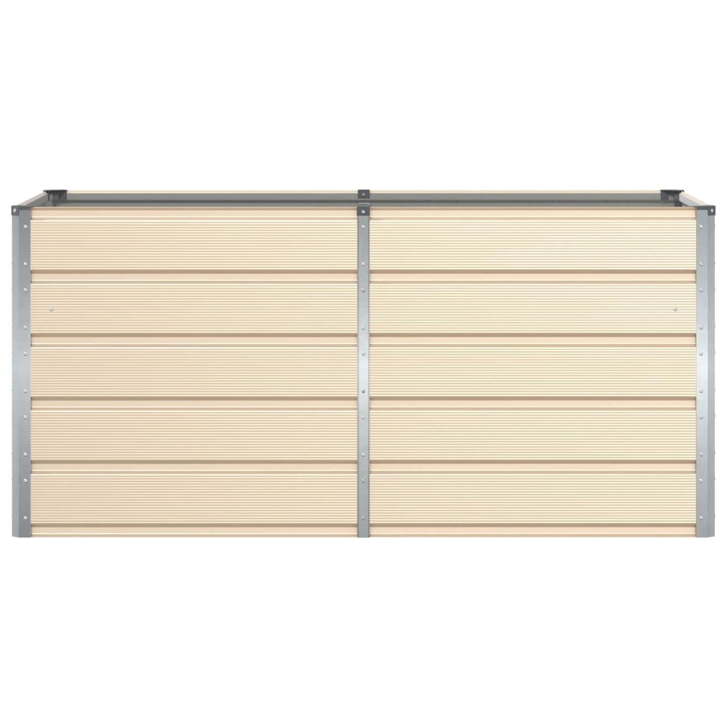 Fioriera Avorio 160 x 80 x 75 cm Acciaio