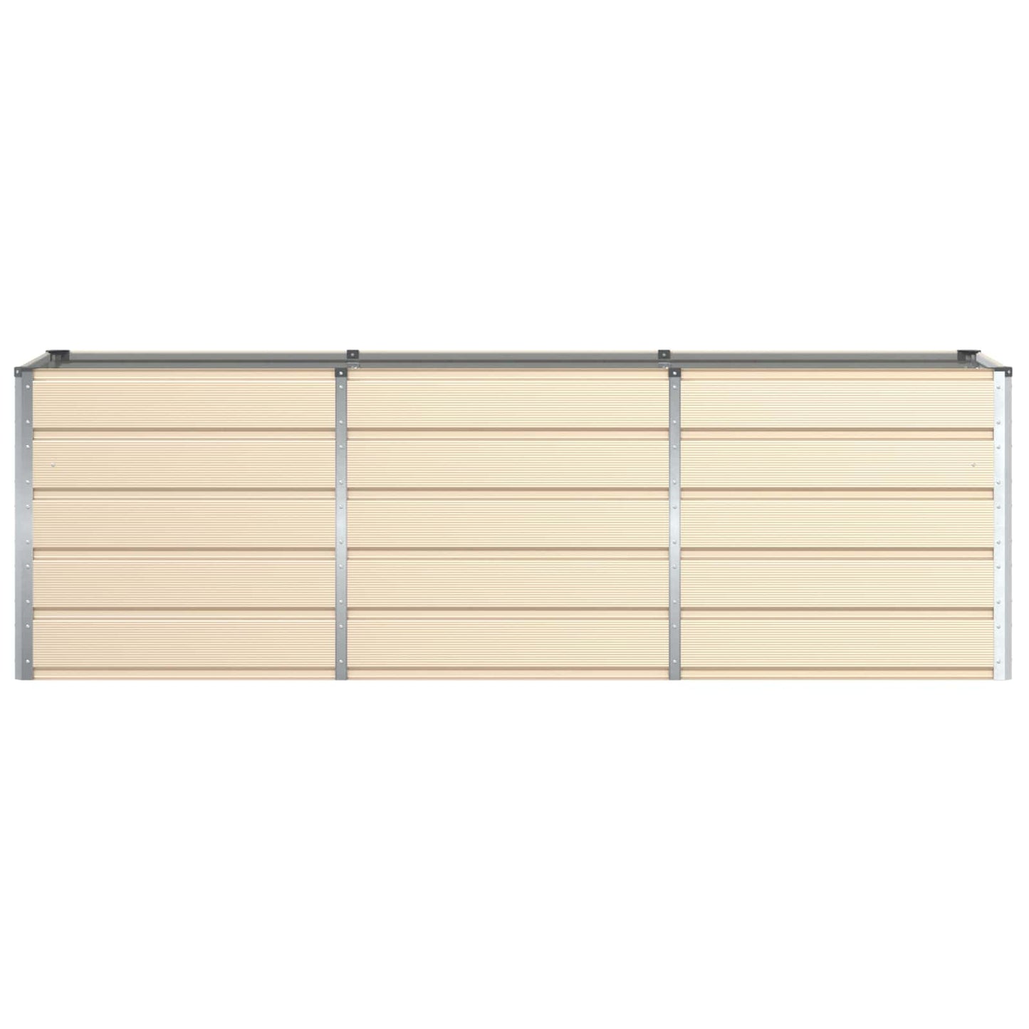 Fioriera Avorio 240 x 80 x 75 cm Acciaio