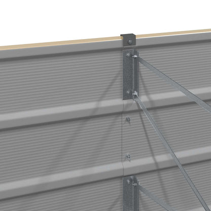 Fioriera Avorio 480 x 80 x 45 cm Acciaio