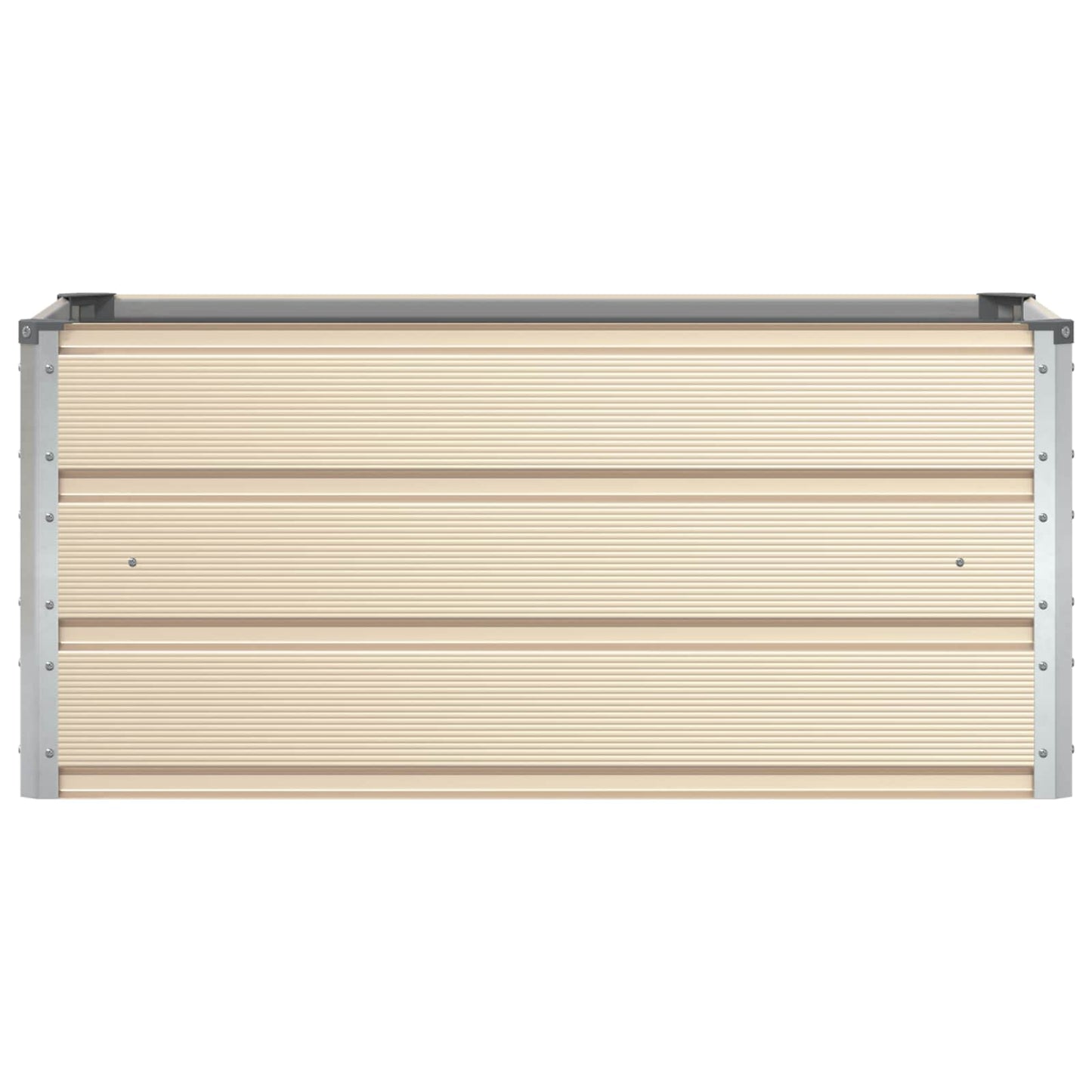 Fioriera Avorio 100 x 50 x 45 cm Acciaio zincato