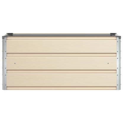 Fioriera Avorio 100 x 50 x 45 cm Acciaio zincato