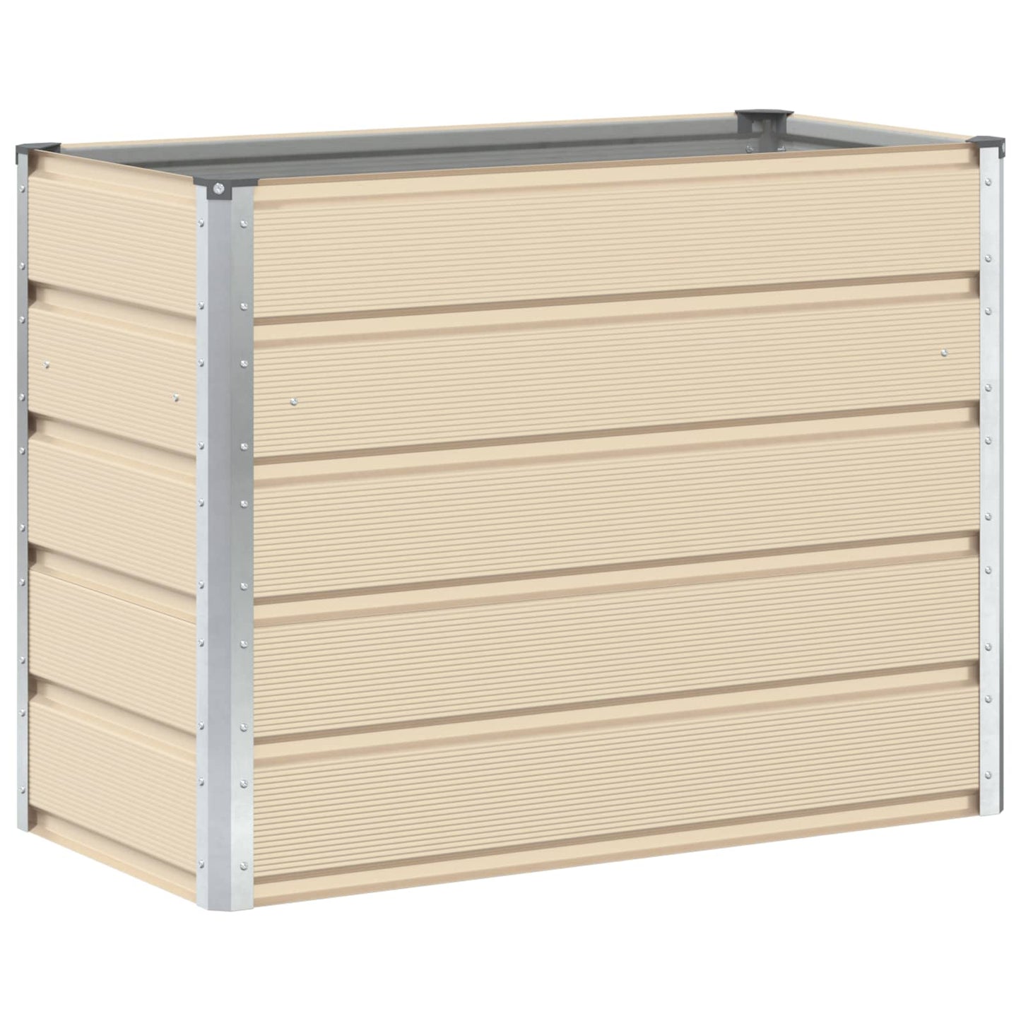 Fioriera Avorio 480 x 50 x 45 cm Acciaio zincato