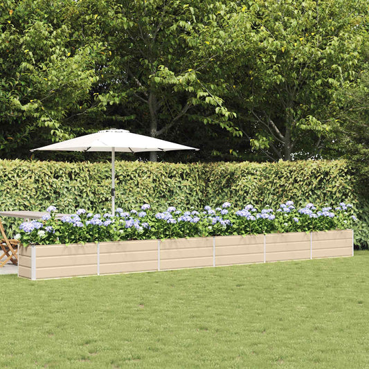 Fioriera Avorio 480 x 50 x 45 cm Acciaio zincato